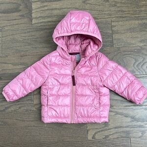 Primary, lightweight puffer, size 6-12 months